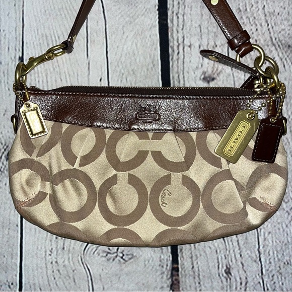 Vintage Y2K Coach Madison Op Art Signature Small Hobo Shoulder Bag - Picture 6 of 17